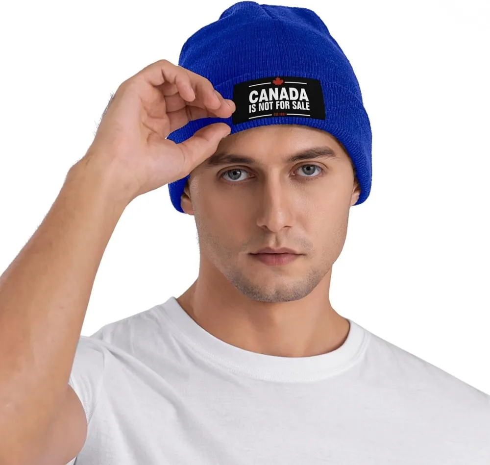 Canada is Not for Sale Unisex Beanie Knit Hat Winter Warm Skull Cap