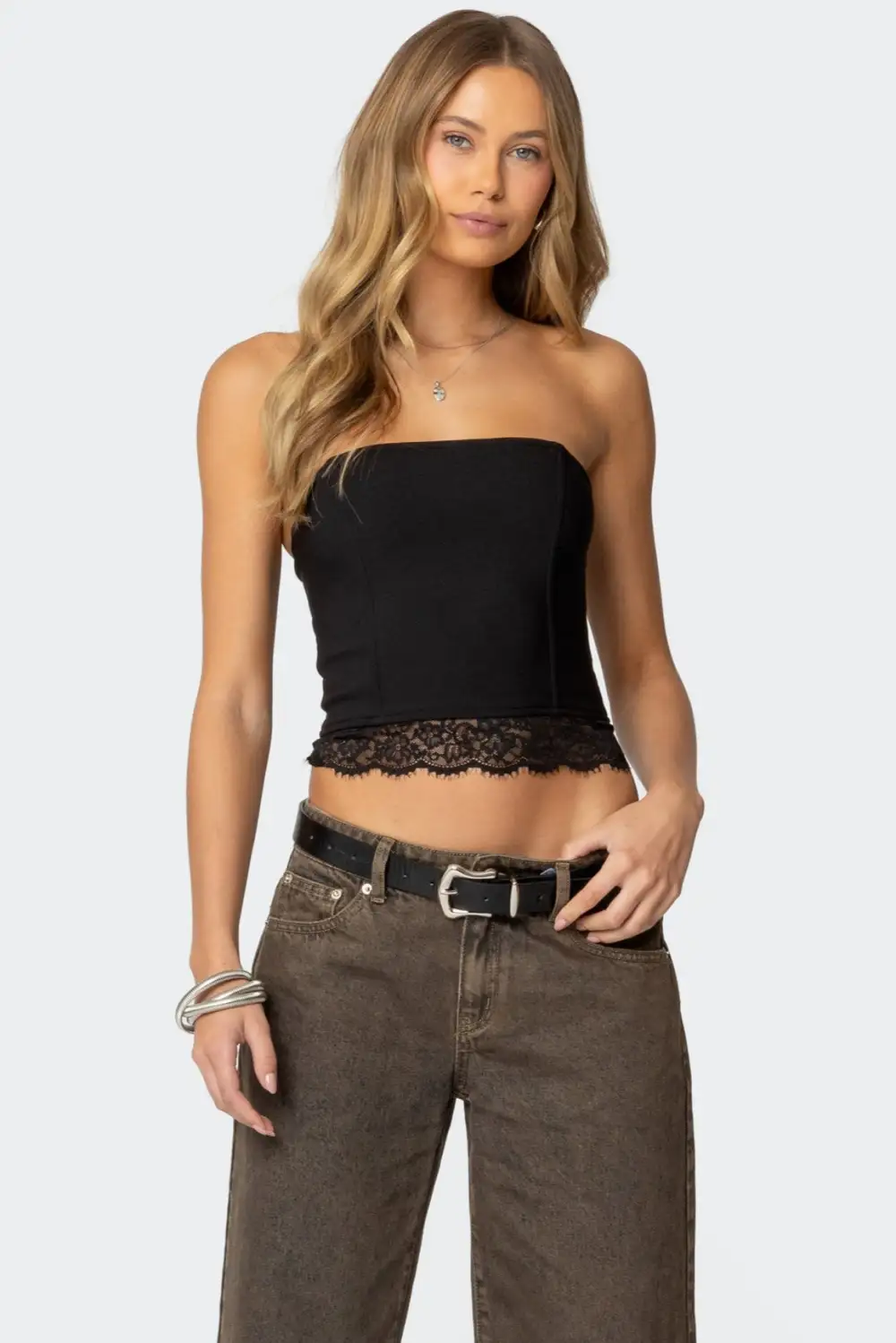 Elaina lacey strapless corset