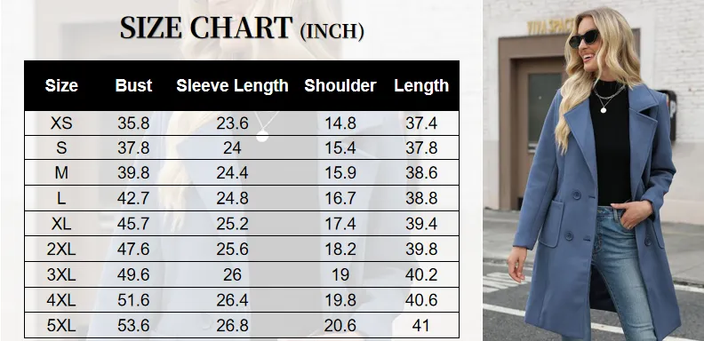 Women Wool Blend Camel Mid-Long Coat