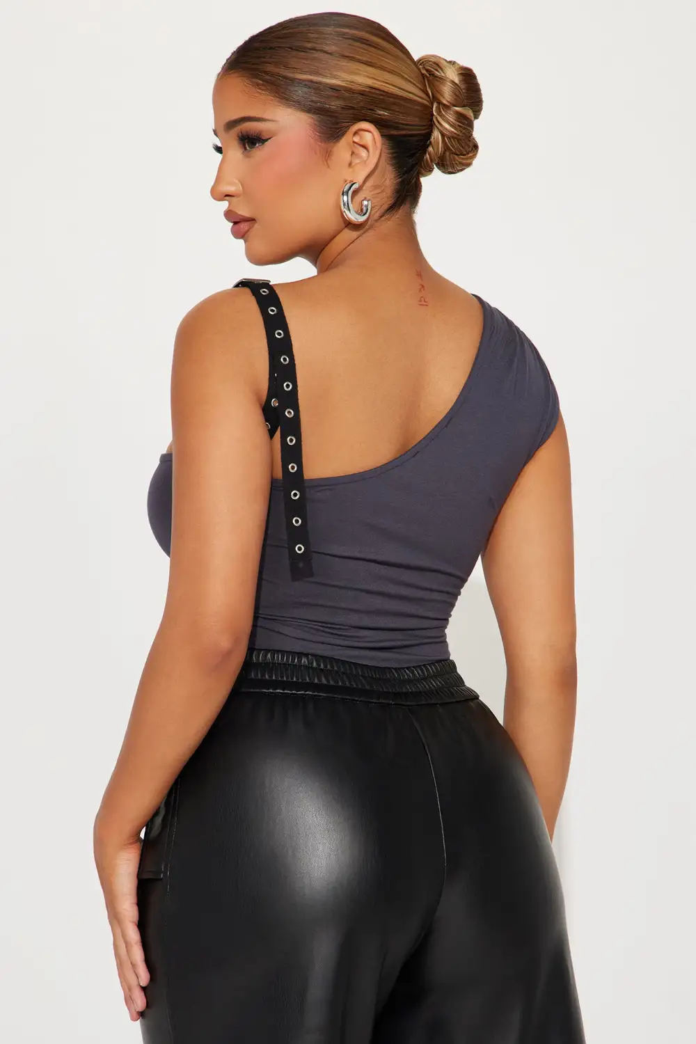 What Attitude Bodysuit - Charcoal