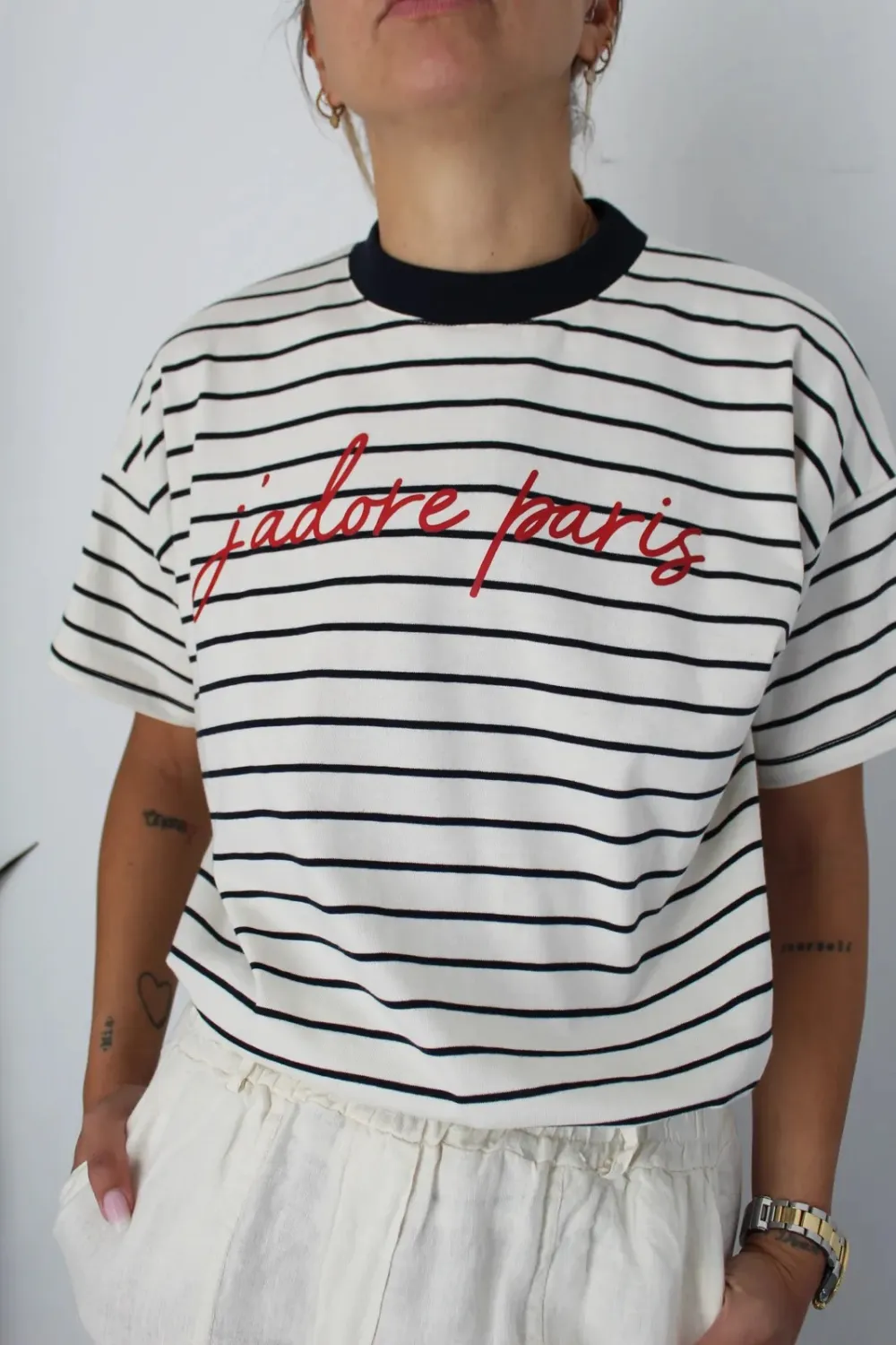 Openwork Relaxed Short Sleeve Knit Top Tee