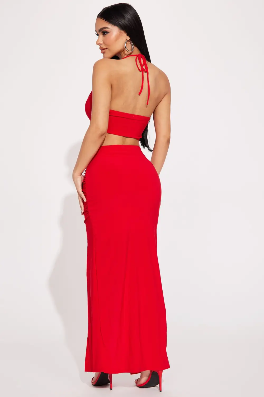 Love Twice Skirt Set  - Red