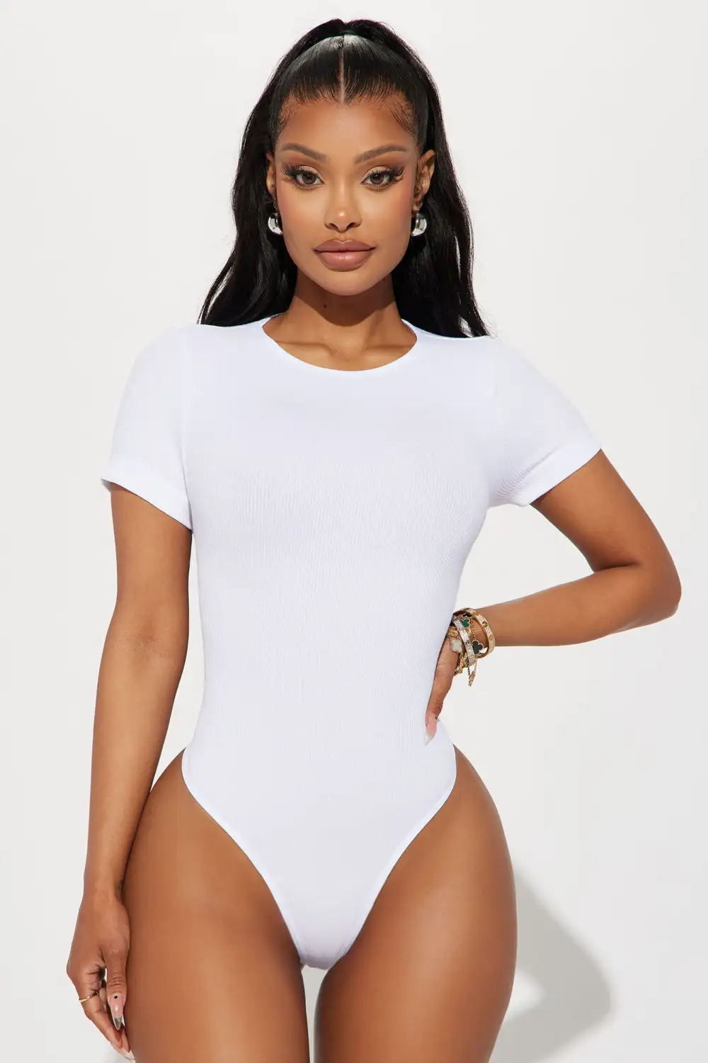 Kennedy Seamless Bodysuit - White