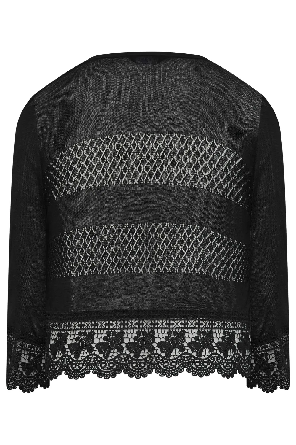 YOURS Curve White Lace Waterfall Shrug