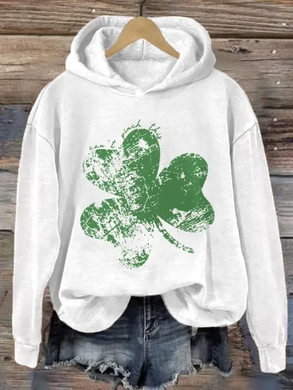 Women's Can‘t Pinch This Lucky Shamrock St. Patrick's Day Hoodie