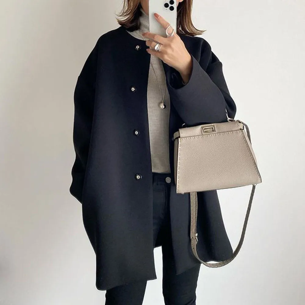 Elegant straight-fit loose casual jacket