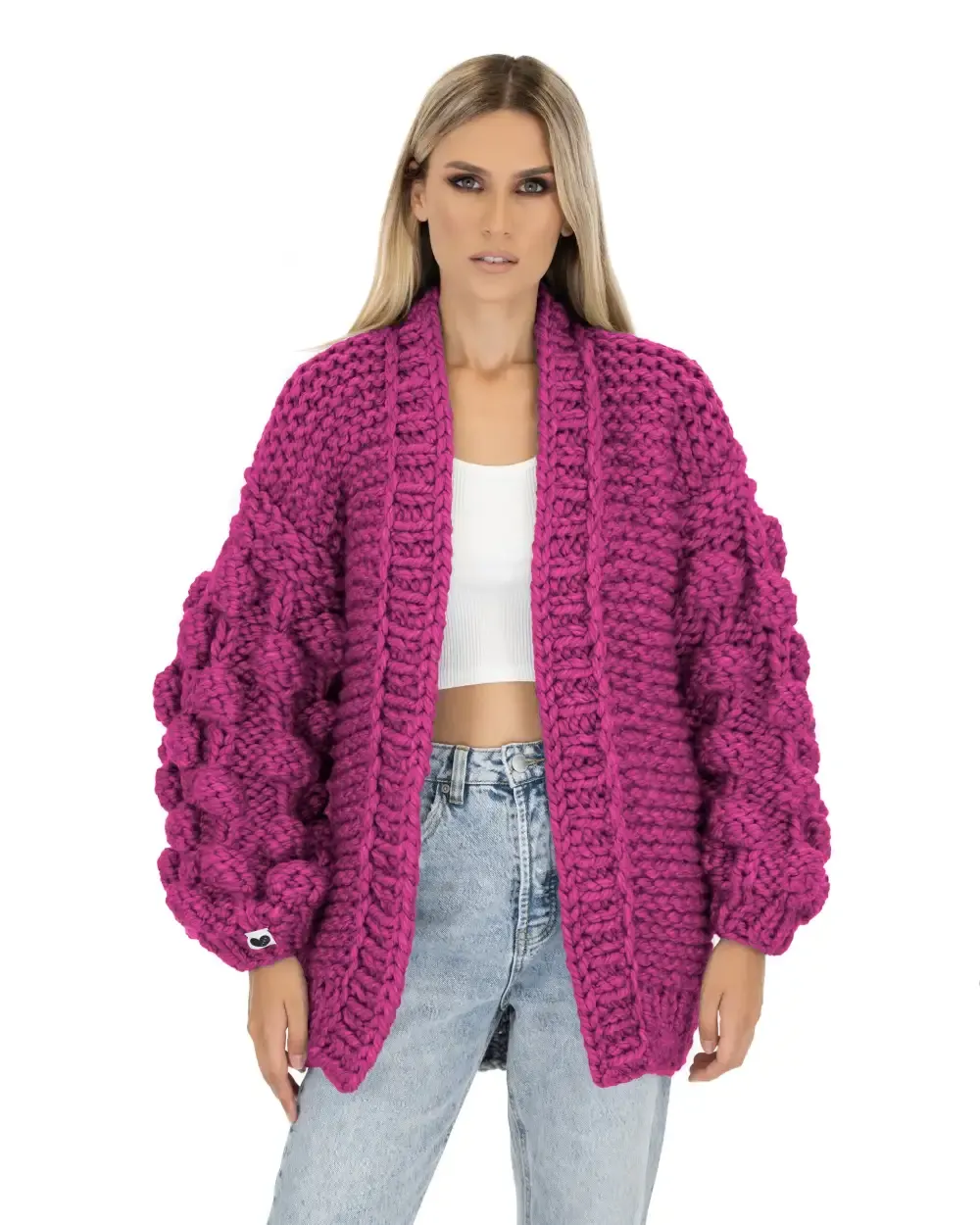 Bubble Sleeve Cardigan