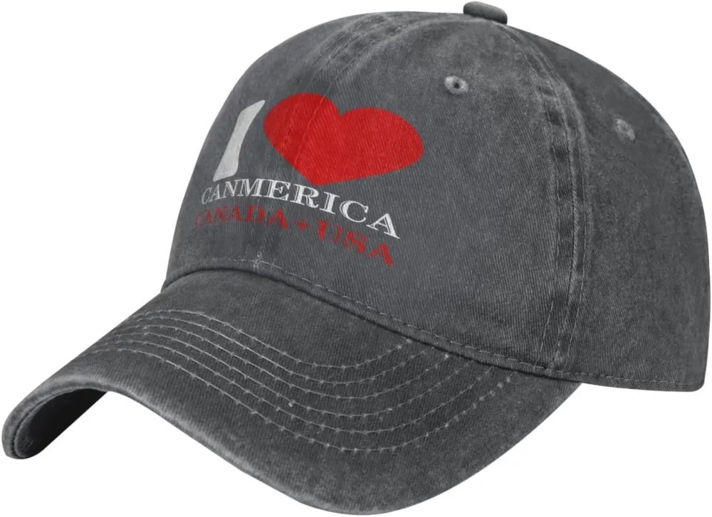 Funny Trump Oh Canada! 51st States Low Profile Cap Denim Hat