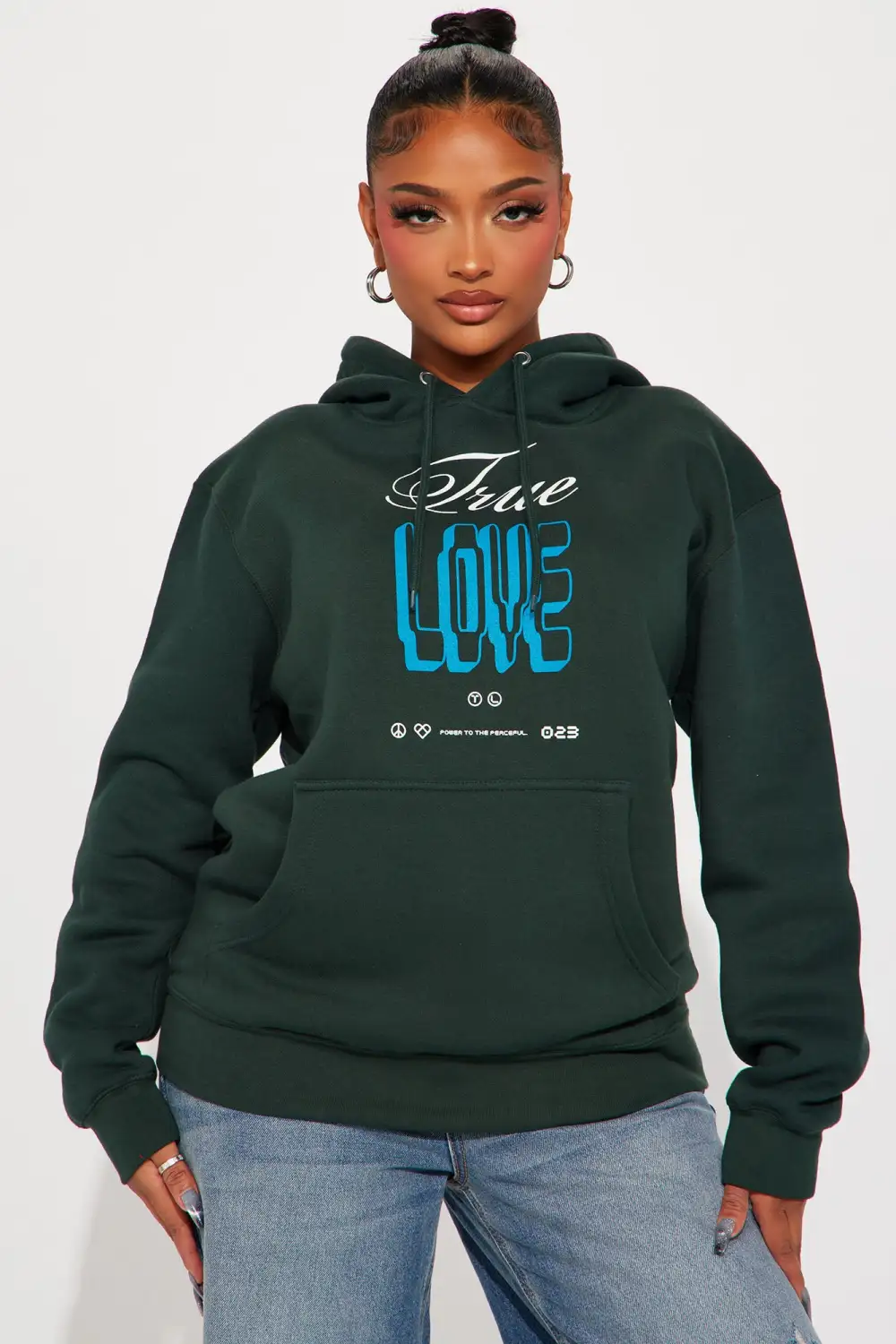 True Love Exists Hoodie - Green