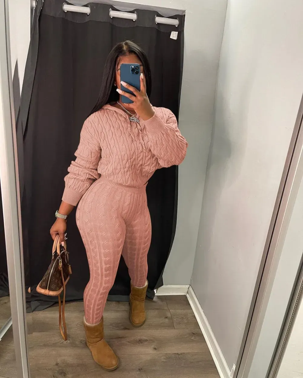 Knit Two Piece Outfits For Women Sweater Sets