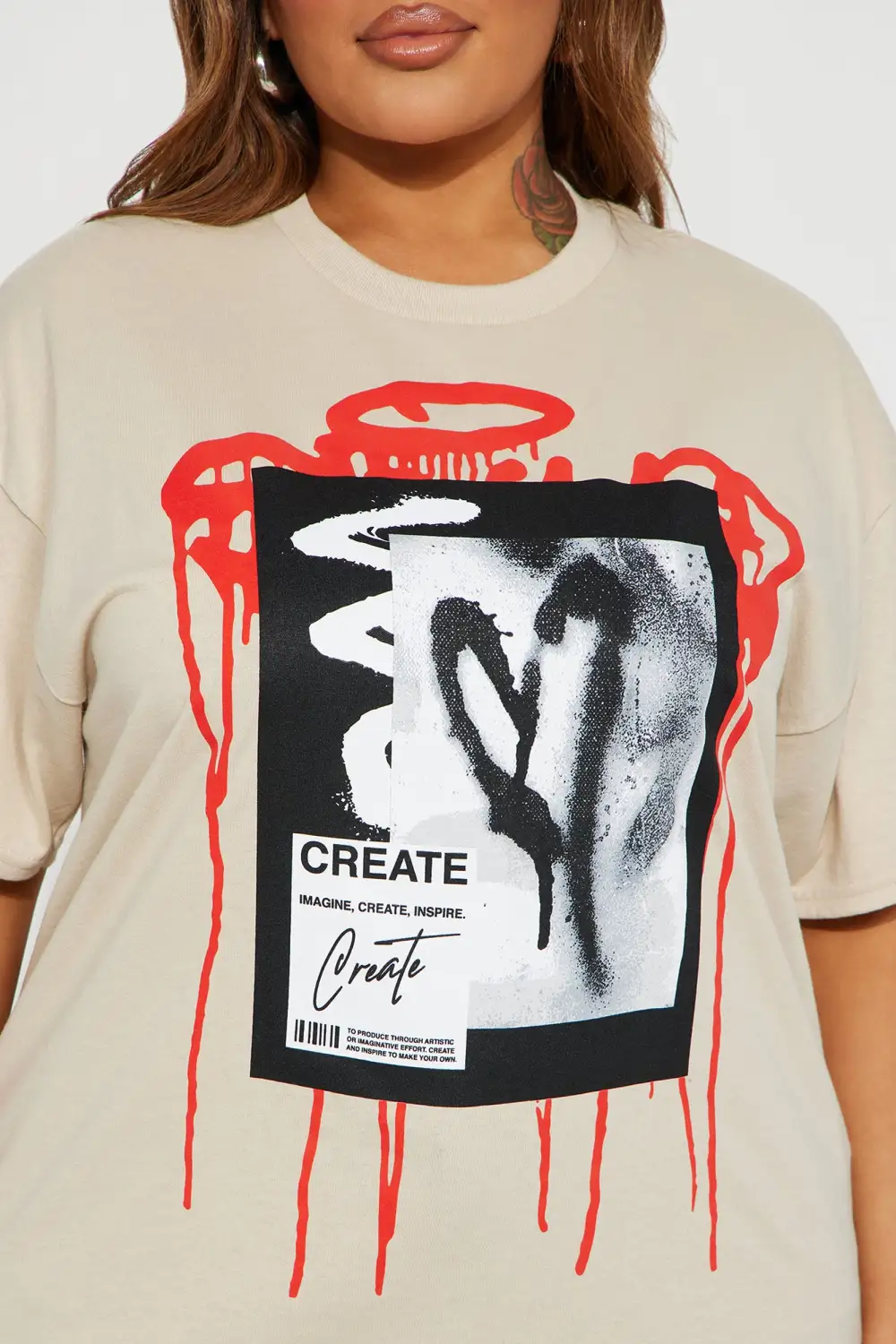 Create Love Graffiti Tshirt - Sand