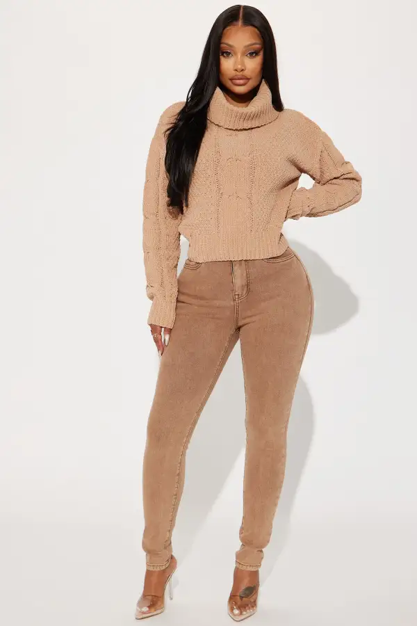 Darlene Turtleneck Sweater - Mocha