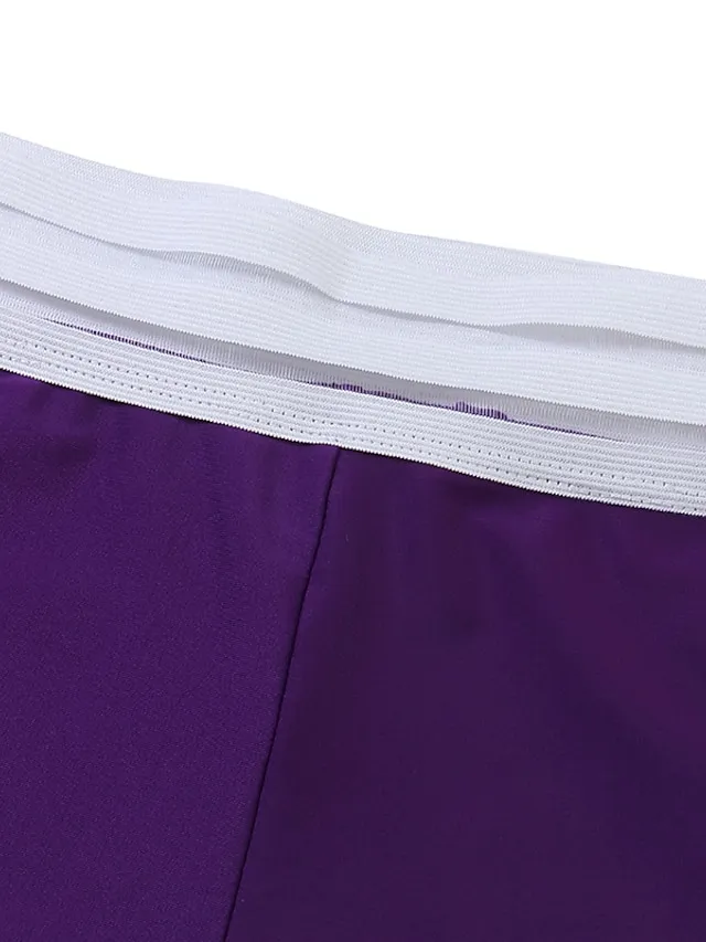 Women's Swimwear Tankini Swim Dress 2 Piece Plus Size Swimsuit 2 Piece Modest Swimwear Open Back Printing for Big Busts Leaf Floral Navy Blue Purple Green Padded V Wire Bathing Suits New Vacation Cute