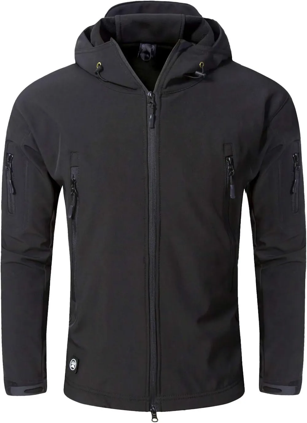 Men's Military Tactical Jackets Softshell Winter Warm Fleece Hooded Coat Outdoor Hiking Hunting Jacket