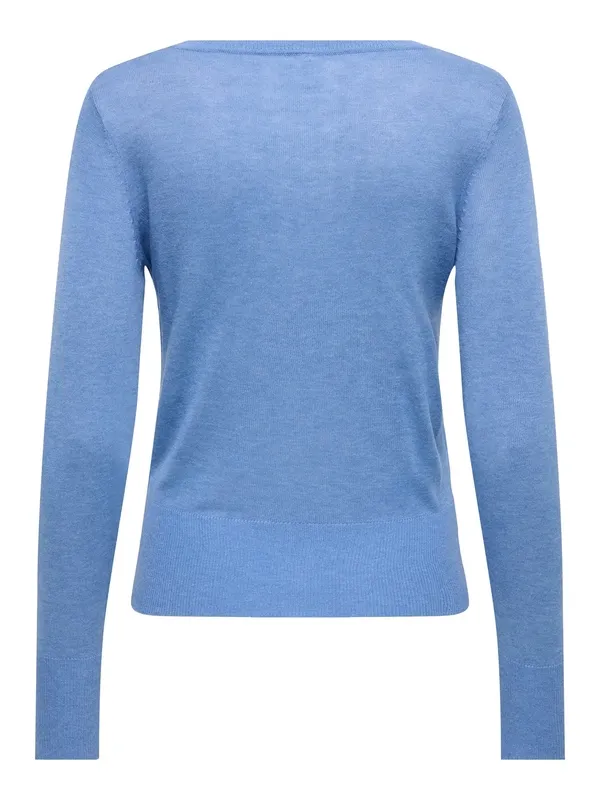 Knit Long Sleeve Crewneck Top