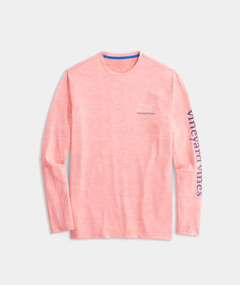 Whale Logo Long-Sleeve Harbor Performance Tee