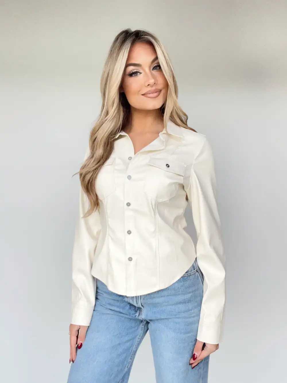 Sleek Button Down Top