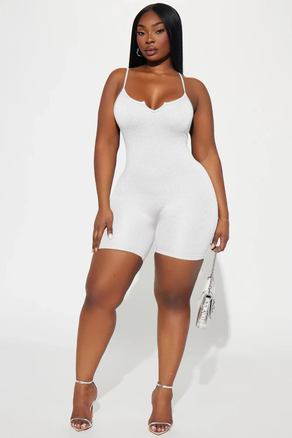 Indie Seamless Romper - White