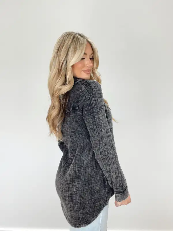 Mineral Wash Gauze Shirt