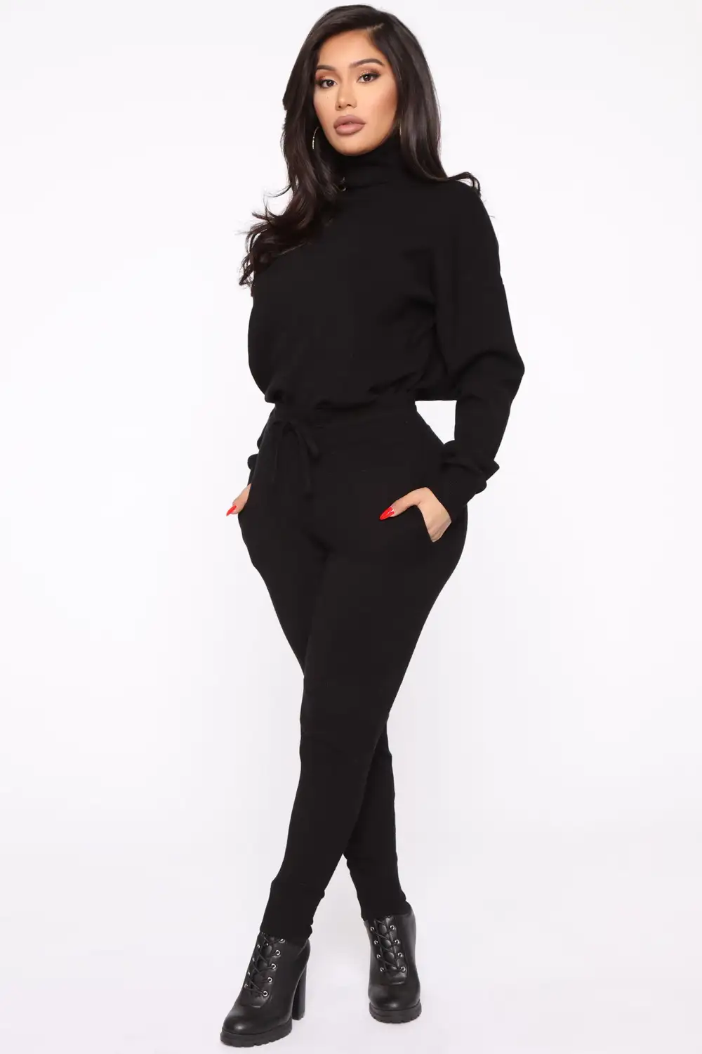 Chill Mami Sweater Set - Black