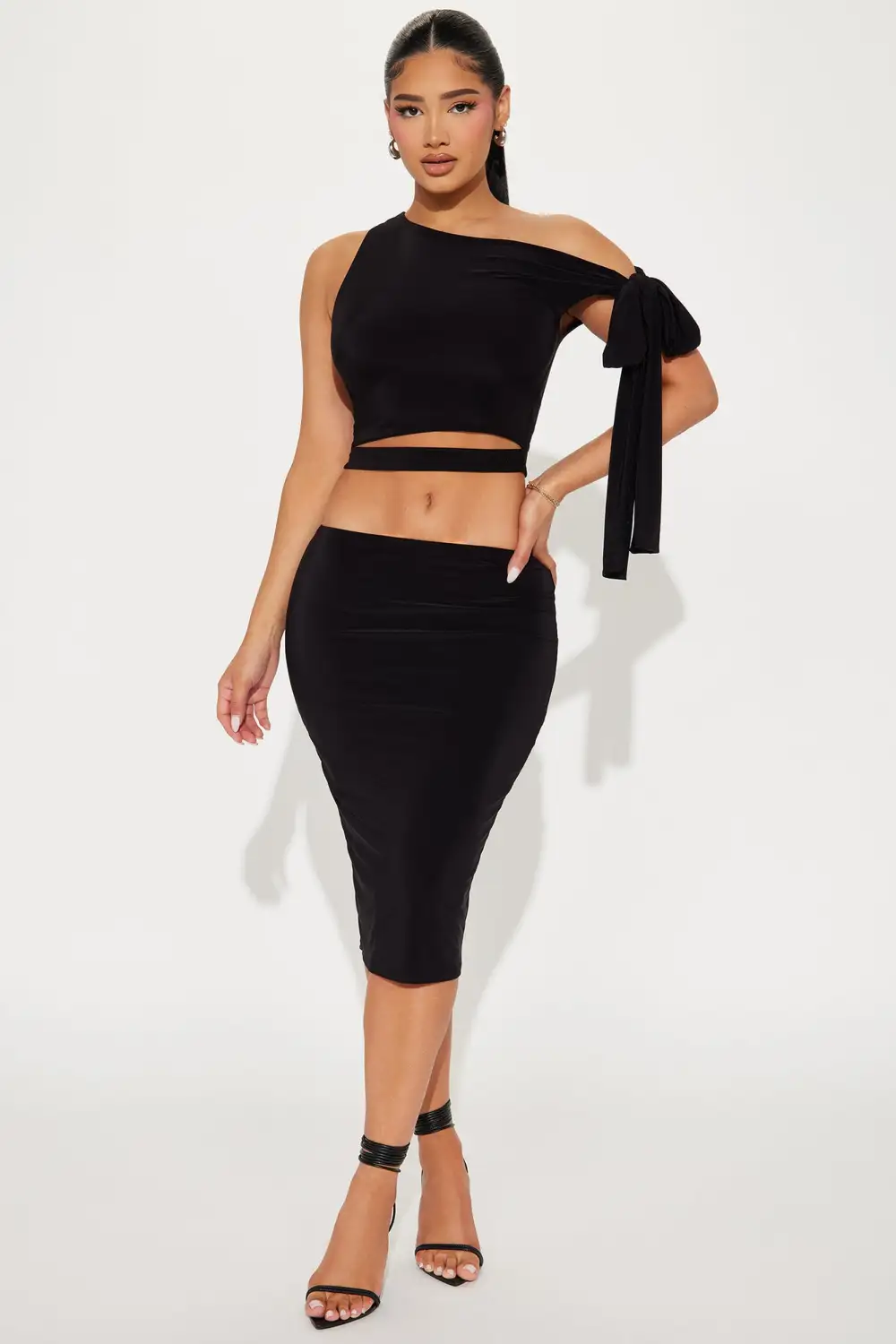 Kassie Skirt Set - Black