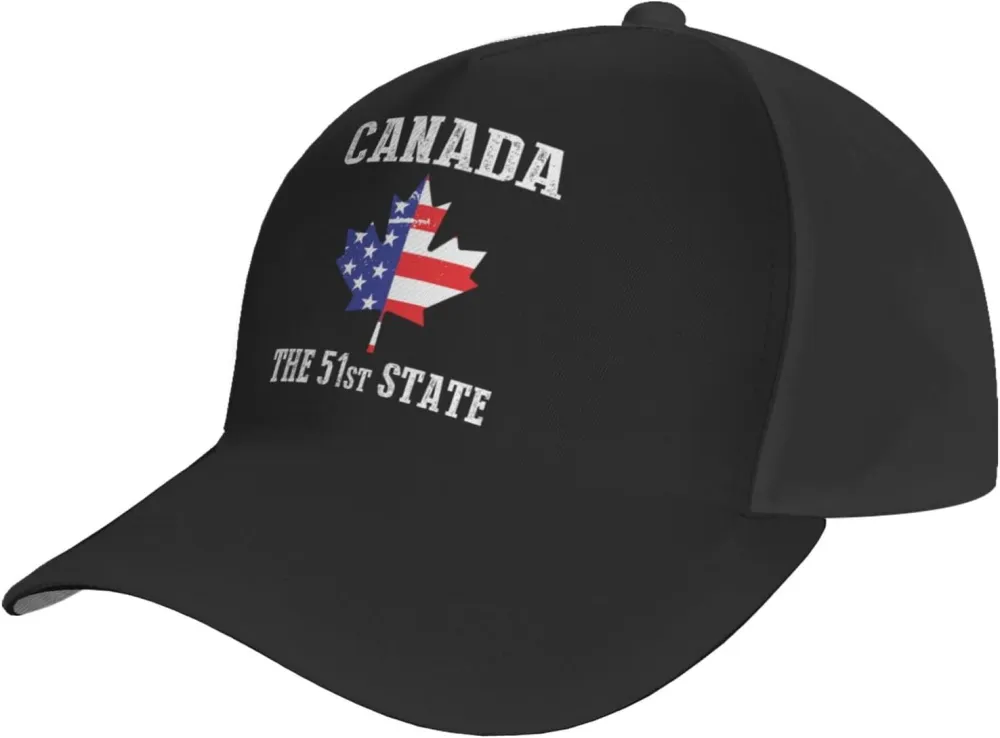 Canada 51st State Hat Adjustable Snapback Athletic Baseball Fitted Cap