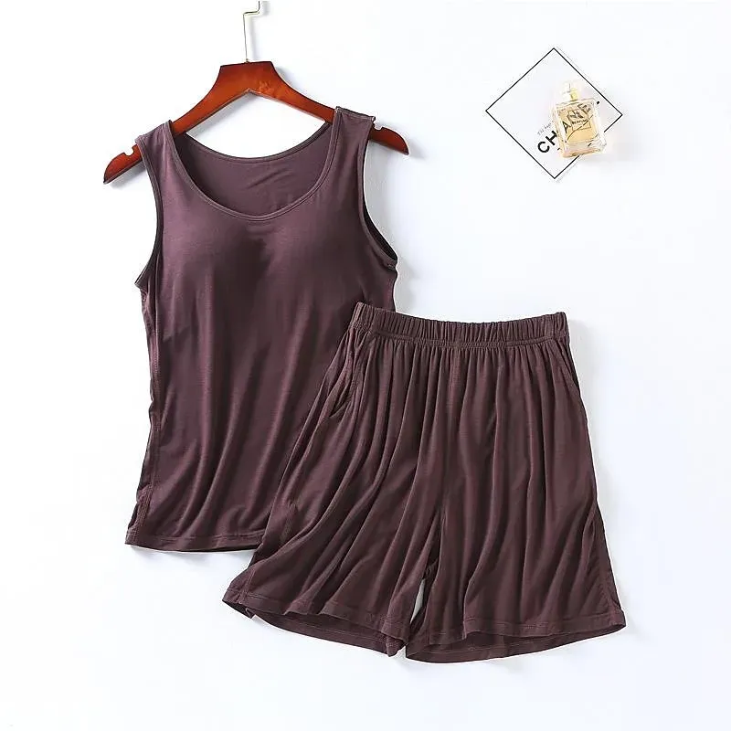 Women's Sports Suit With Built-In Bra