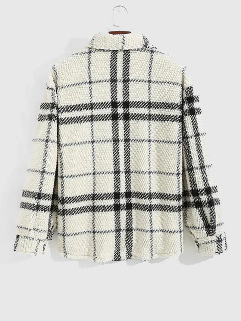 Men's Plaid Print Jacket