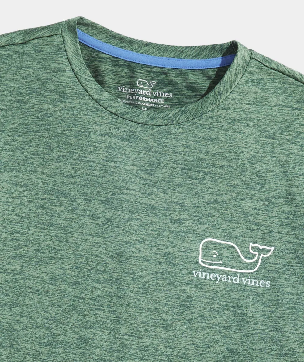 Whale Logo Short-Sleeve Harbor Performance Tee