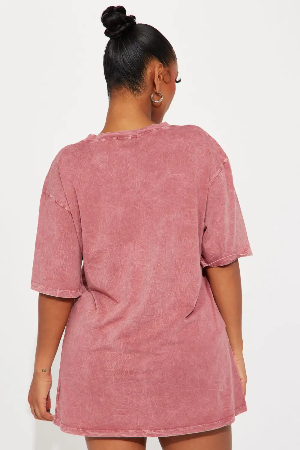 Show You How To Rock Washed Tshirt - Mauve/combo