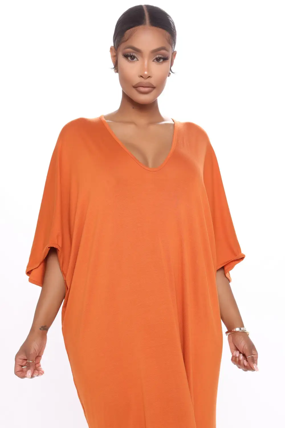 Weekend Craze Maxi Dress - Rust