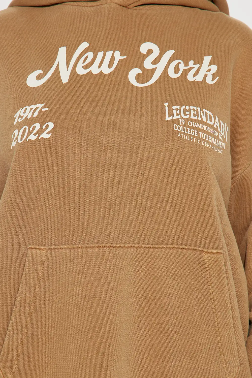 New York Baby Graphic Hoodie - Taupe