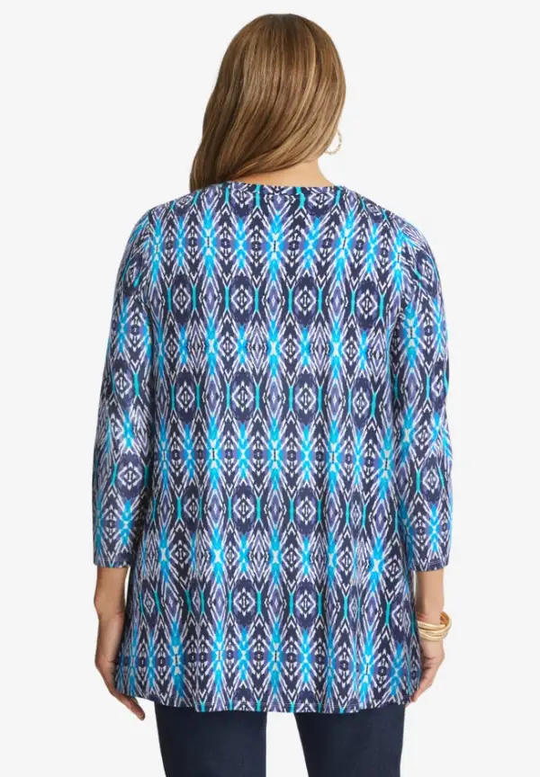 Stretch Knit Swing Tunic