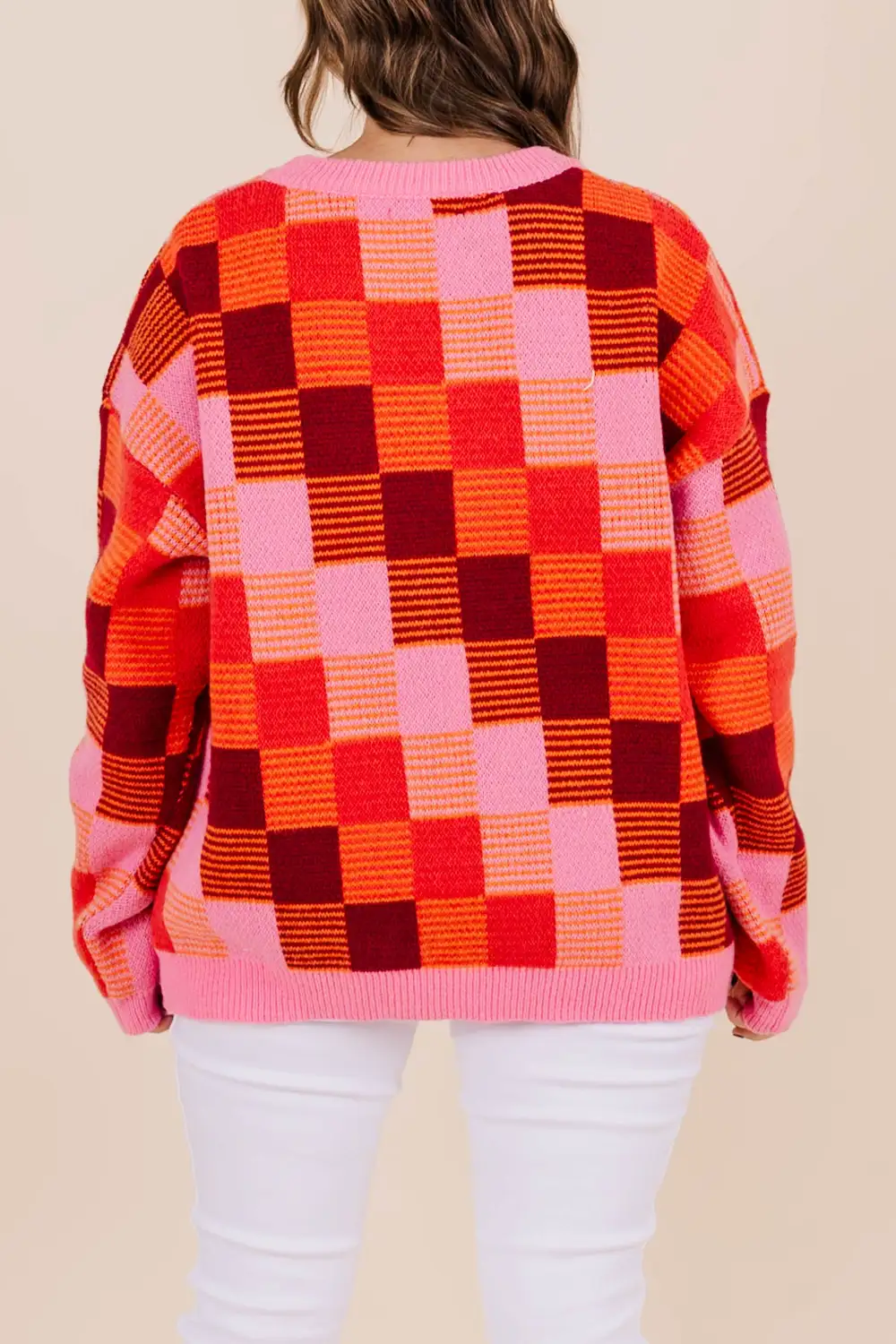 Patchwork Princess Sweater, Pink