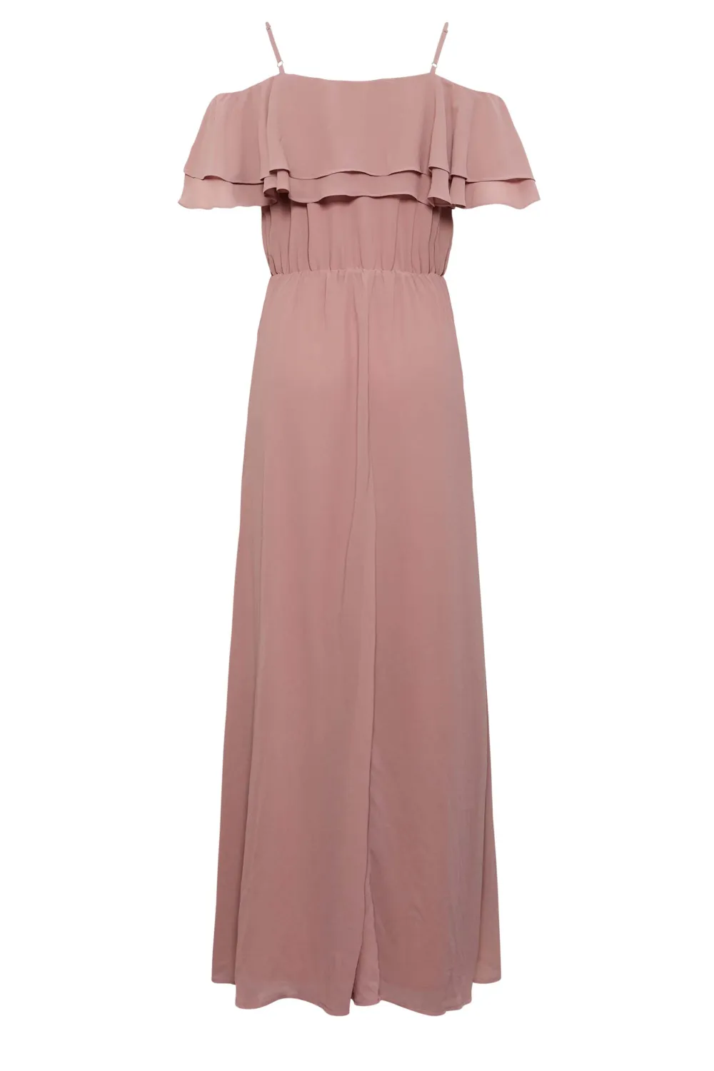 LTS Tall Blush Pink Ruffle Maxi Dress
