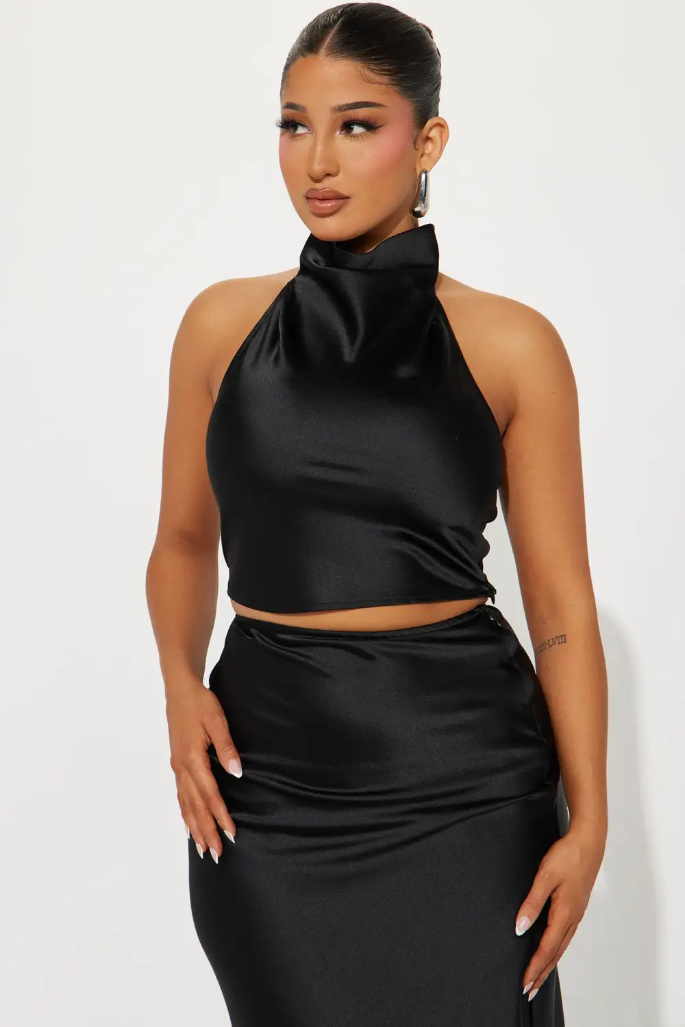Hot Night Out Skirt Set - Black