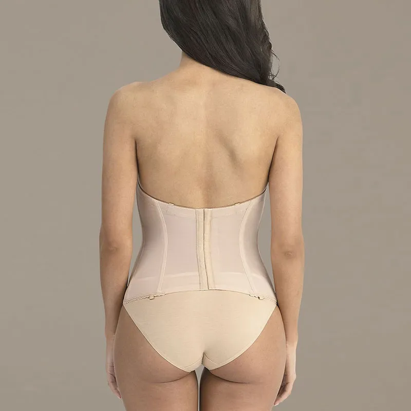 low back strapless torsolette