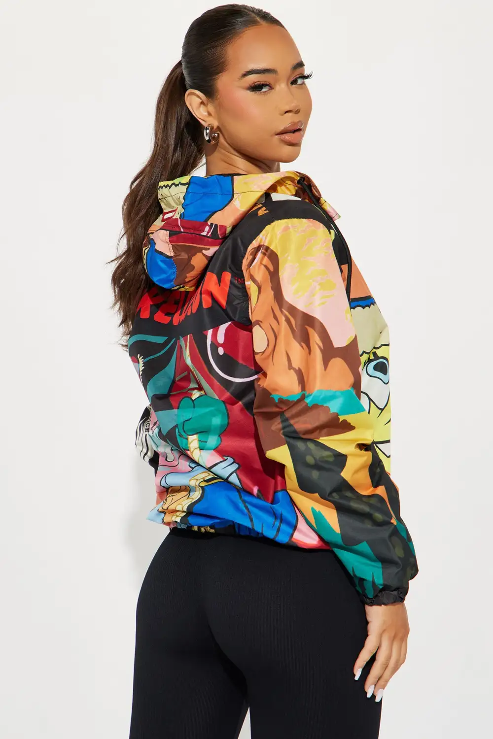 Spongebob Graphic Windbreaker - Multi Color
