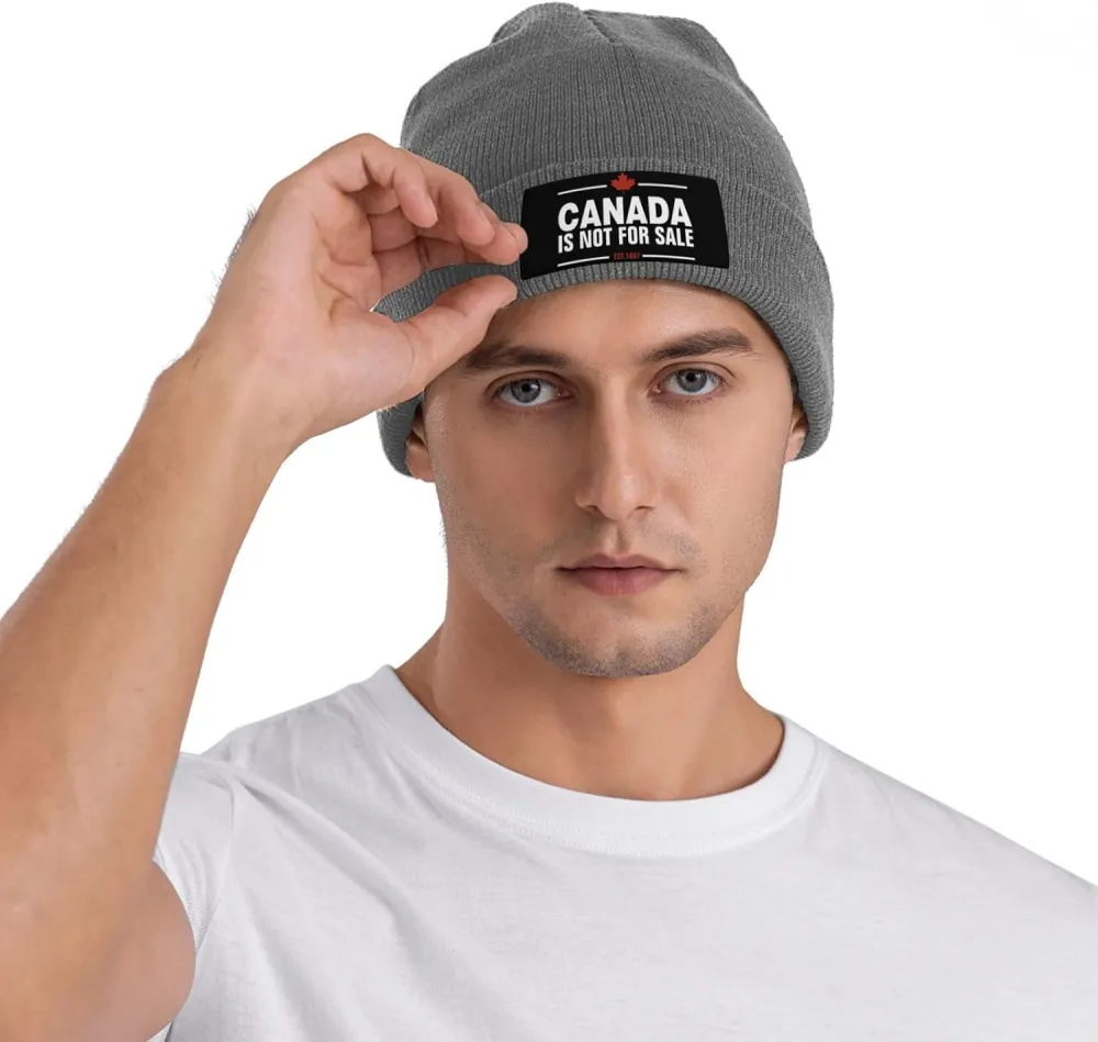 Canada is Not for Sale Unisex Beanie Knit Hat Winter Warm Skull Cap