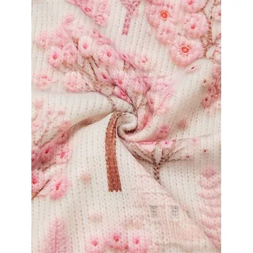 Women's Sweater Daily Graphic Crew Neck Print Long Sleeve Regular Tops Knit Weekend Beige Fall Winter