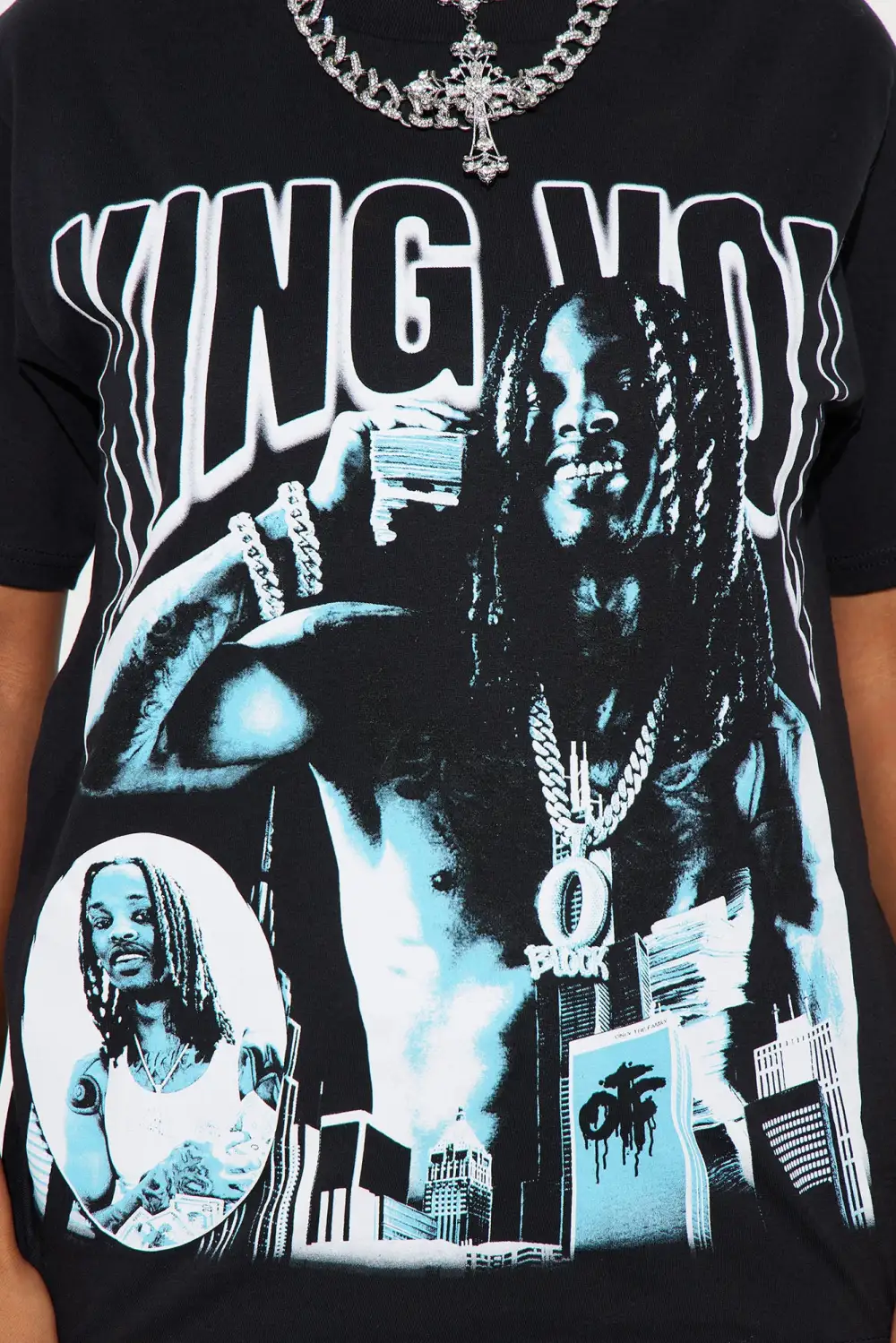 Crazy Story King Von Tee - Black