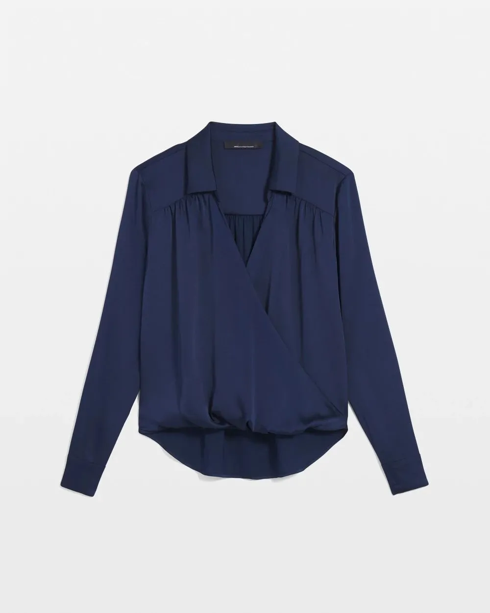 Satin Surplice Blouse