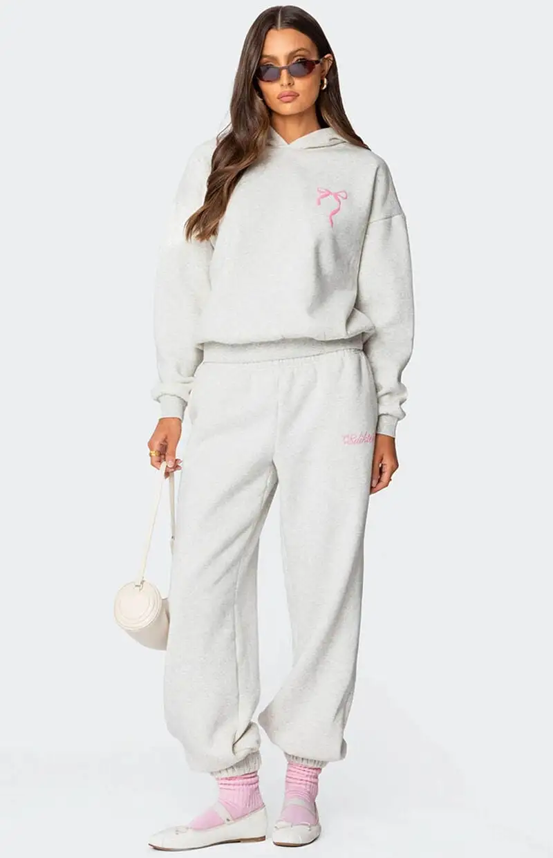 Edikted Sasha Bow Detail Hoodie