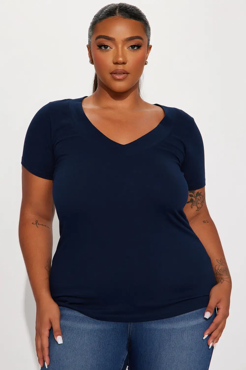 Not On My Level Top - Navy
