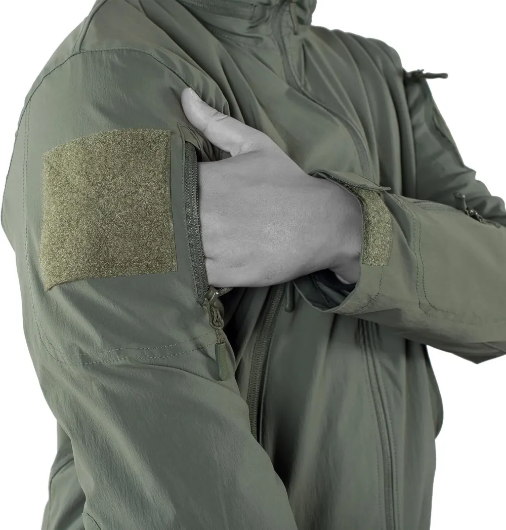 Mens Tactical Soft Shell Full Zip Jacket Lightweight Black Army Combat Coat Special Ops Airsoft Gear