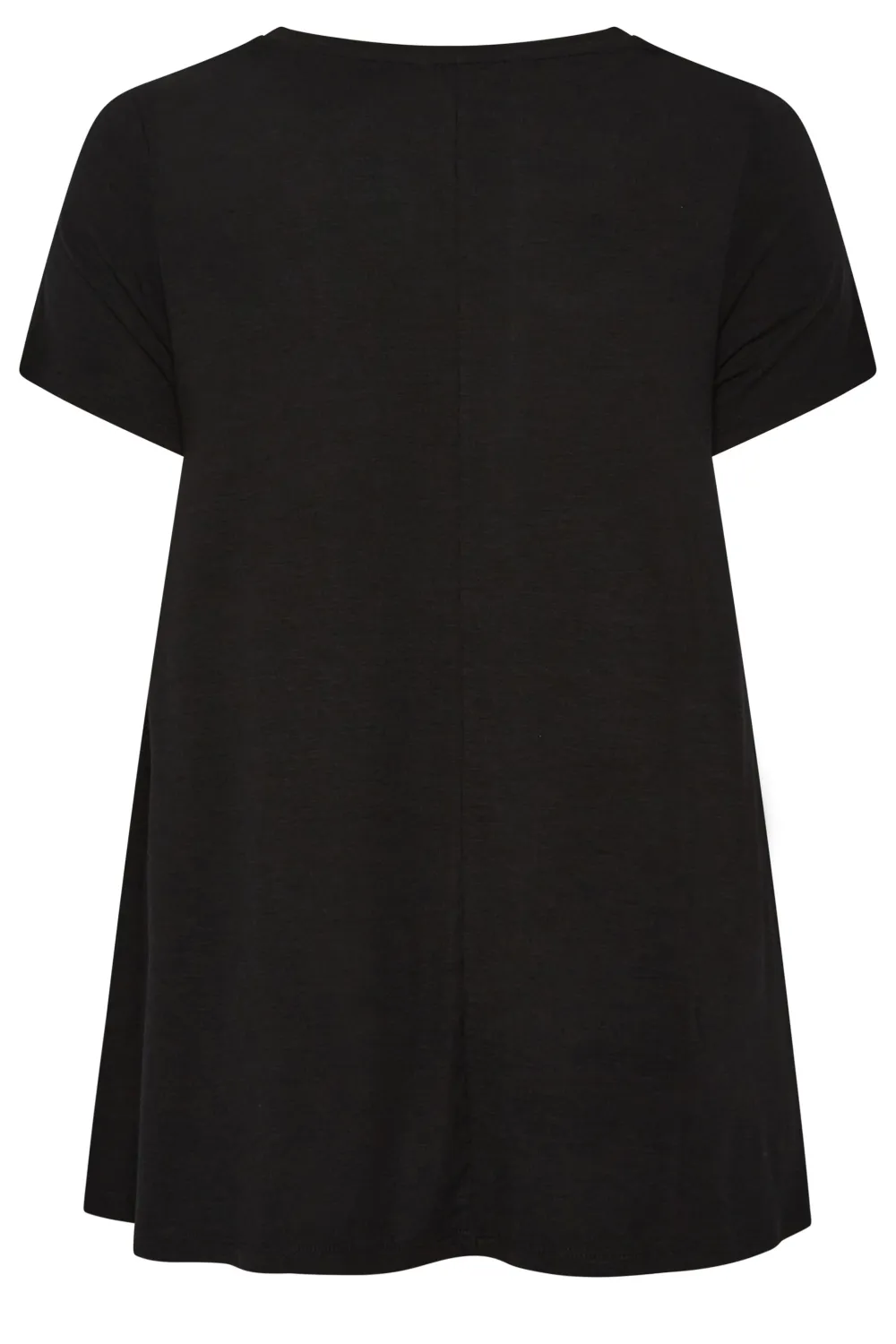 YOURS Curve Black Embellished Swing Top