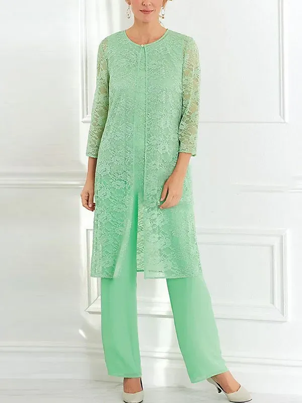 Lace Hollow Elegant Cardigan Wedding Ladies' Set