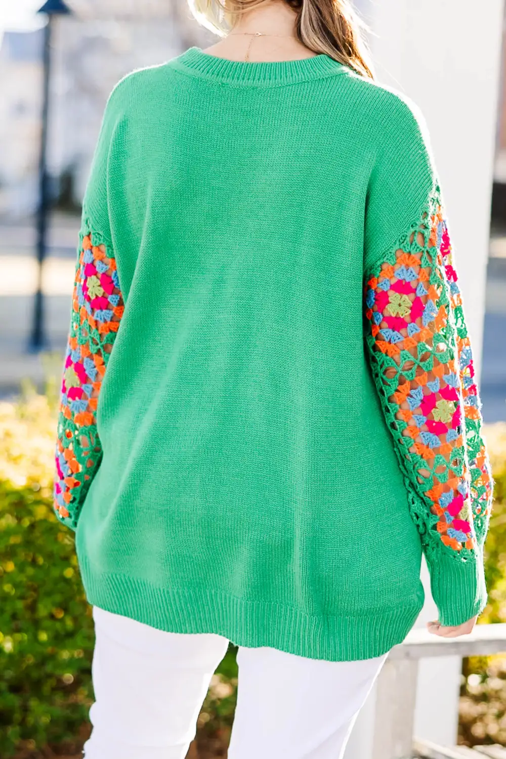 Queen of Peace Sweater, Kelly Green