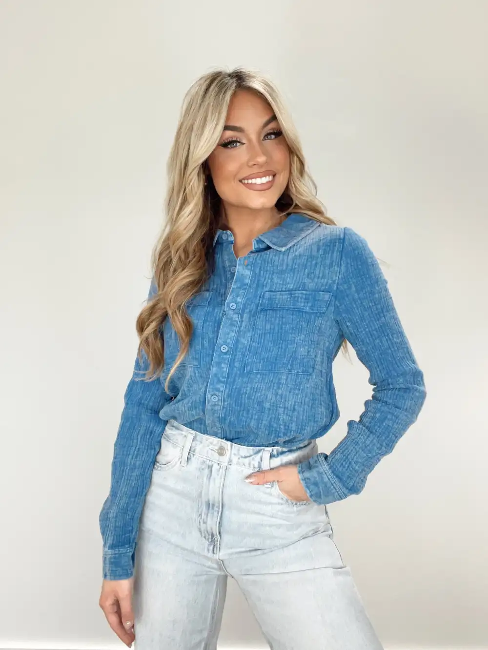 Mineral Wash Gauze Shirt