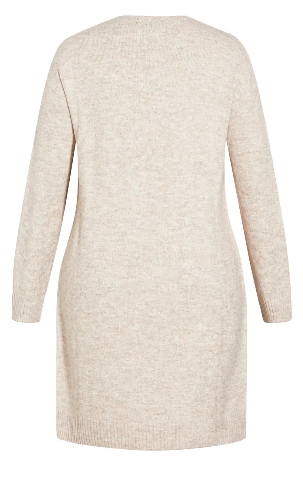 Evans Neutral Brown Longline Lounge Cardigan